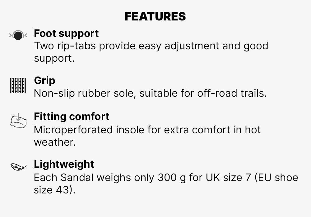 Men Walking Sandals - Nh100, Grey, , large image number 9