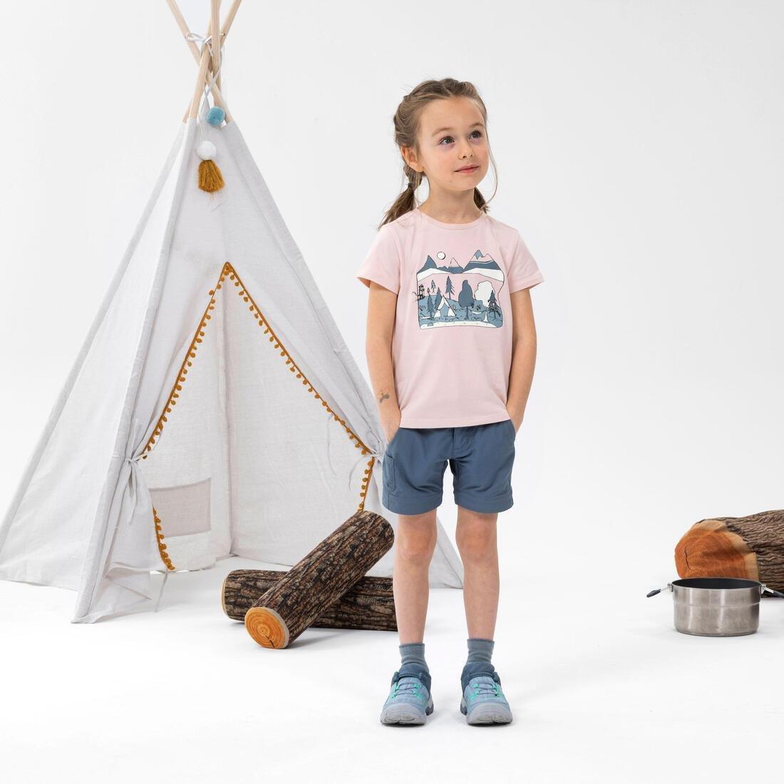 Kids Unisex Hiking T-Shirt - Mh100 Kid - Age 2-6 Years, Pink, , large image number 3
