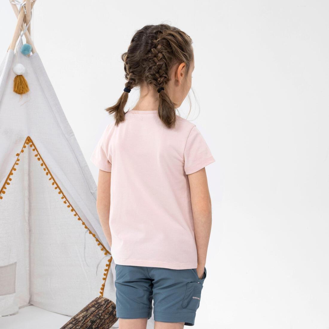 Kids Unisex Hiking T-Shirt - Mh100 Kid - Age 2-6 Years, Pink, , large image number 4