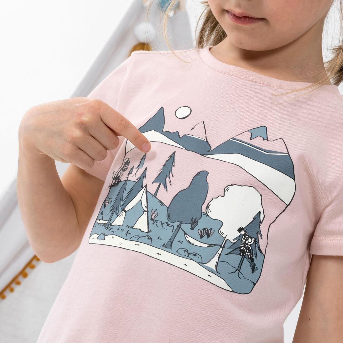 Kids Unisex Hiking T-Shirt - Mh100 Kid - Age 2-6 Years, Pink, , large image number 5