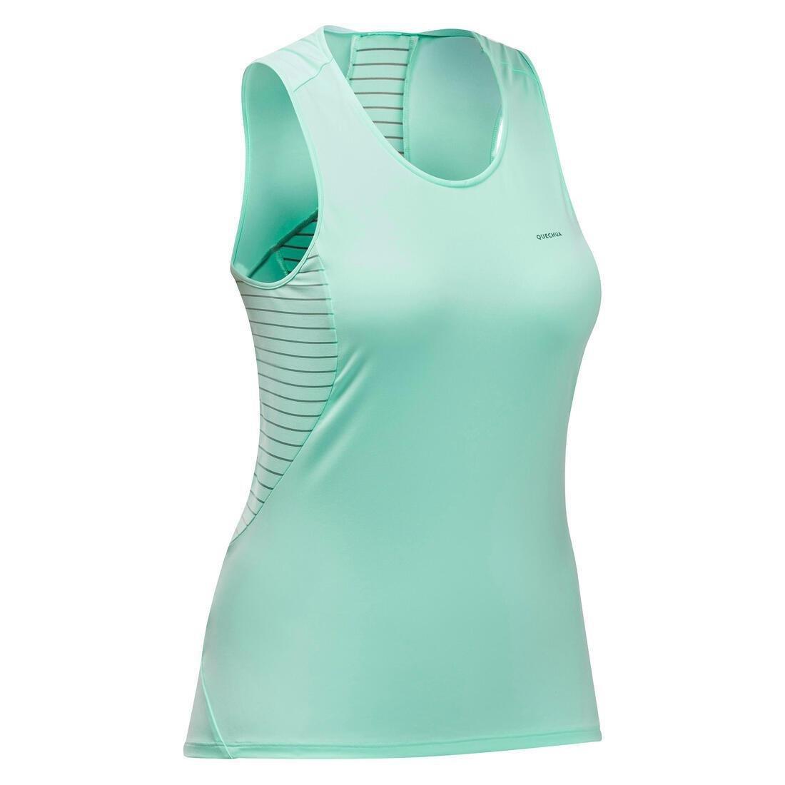 Womens Mountain Hiking Tank Top - Mh500, Green, No Color, large image number 0