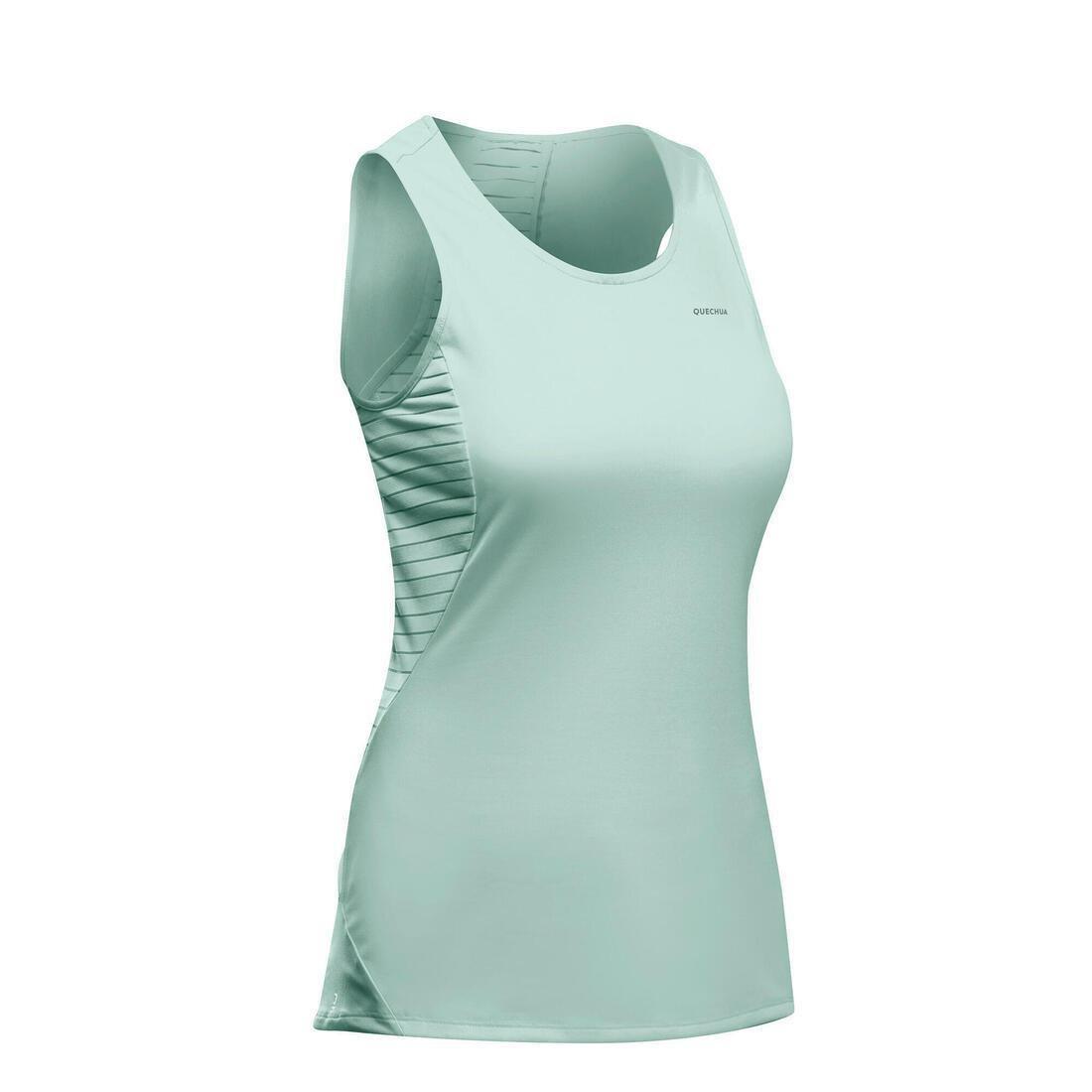 Womens Mountain Hiking Tank Top - Mh500, Green, No Color, large image number 1