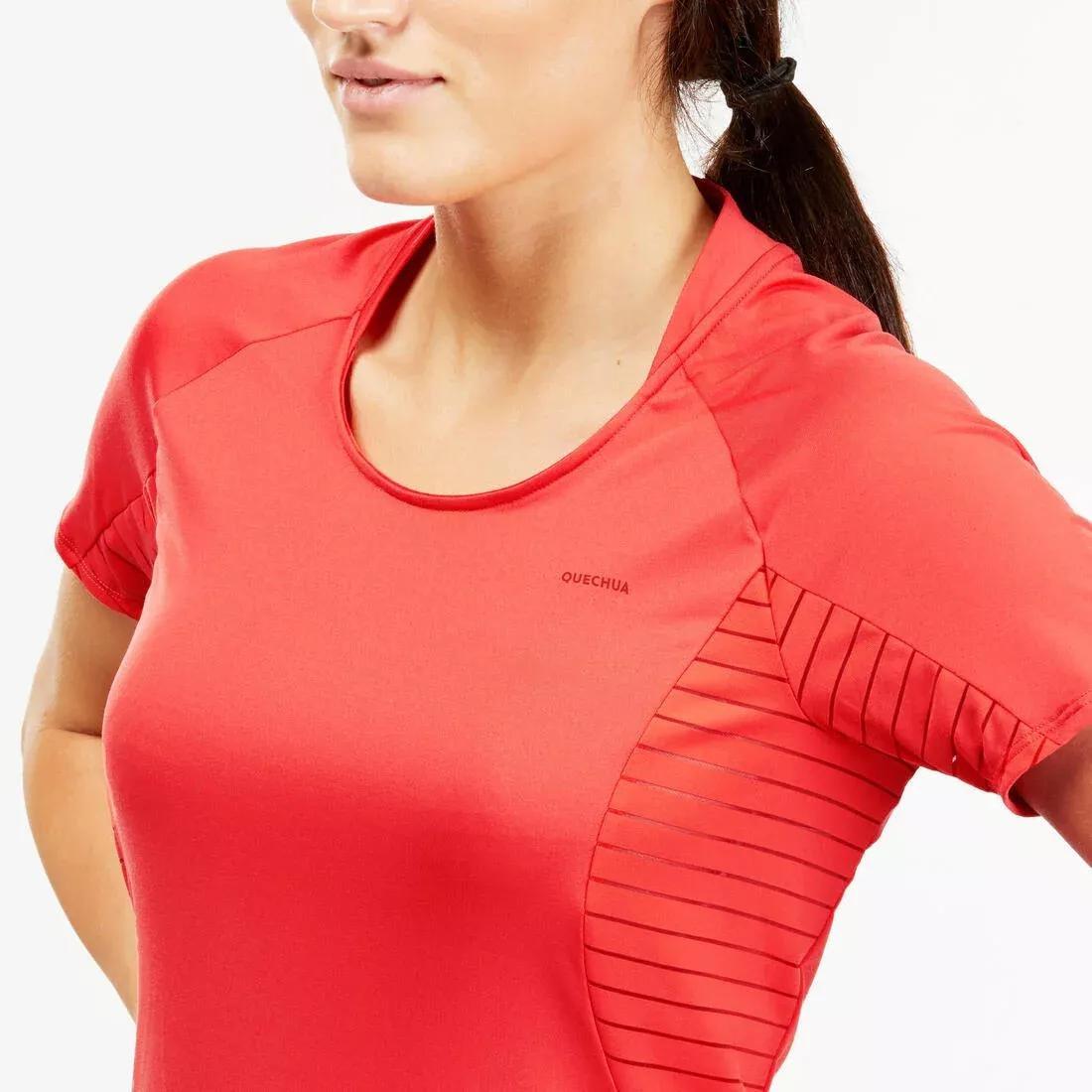 Women's Mountain Walking Short-Sleeved T-Shirt MH500, pale mint green, , large image number 2