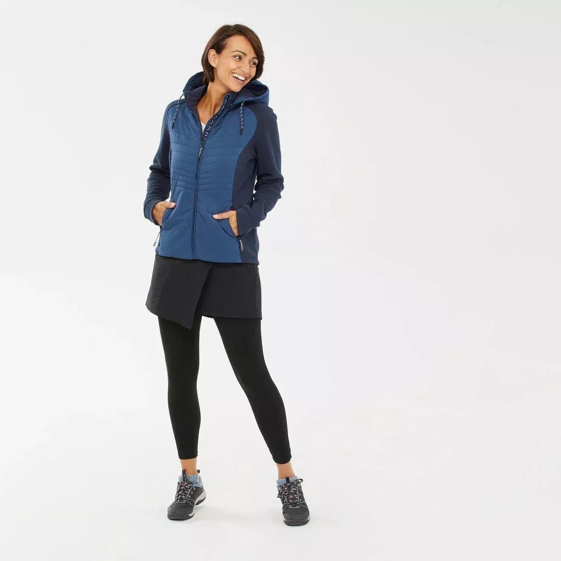 Women Hiking Hooded Sweatshirt - Nh500 Hybrid, Dark Blue, , large image number 1