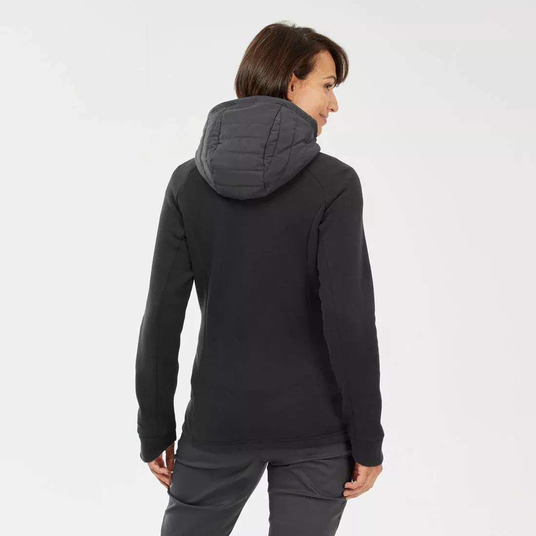 Women Hiking Hooded Sweatshirt - Nh500 Hybrid, Dark Blue, No Color, large image number 9