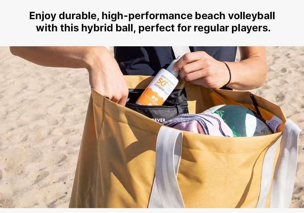 Beach Volleyball Replica - Hybrid 500, Green, No Color, medium