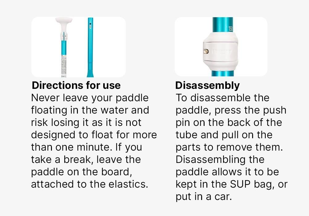 3-Part Adjustable Split Sup Paddle 100 , Blue, No Color, large image number 17
