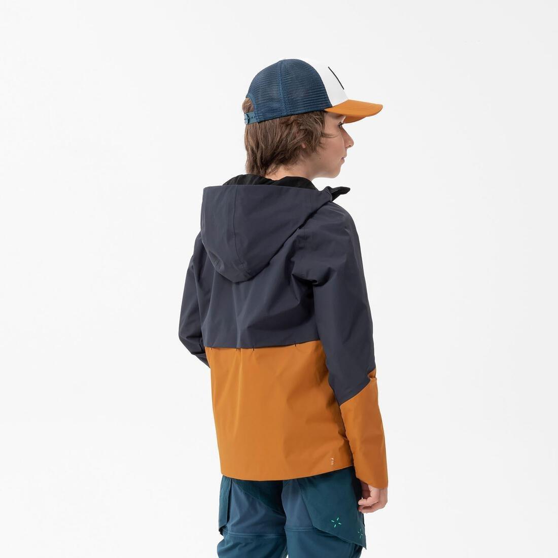 Kids Waterproof Hiking Jacket - Mh500, Grey, , large image number 7