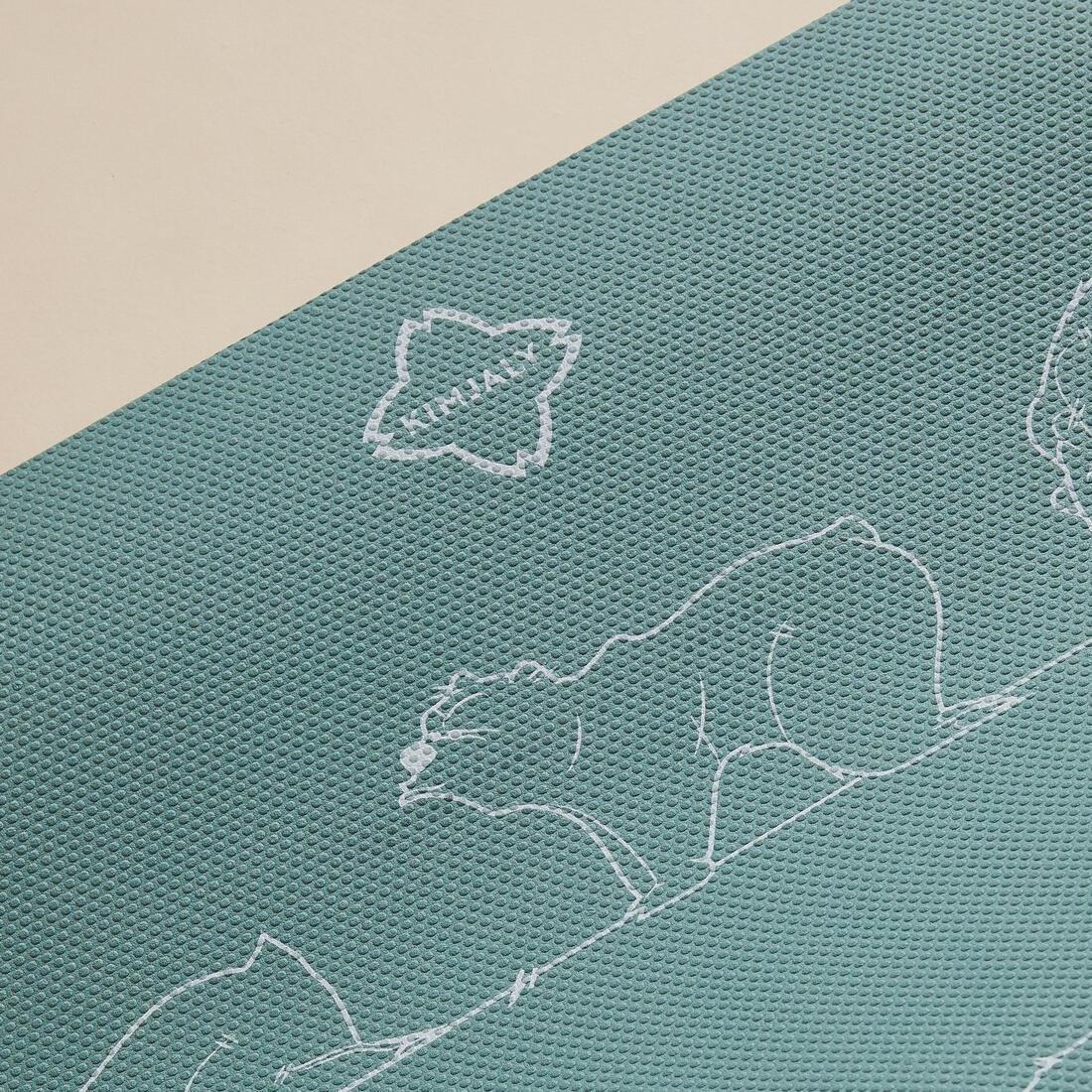 FROZEN GREEN Kids' Yoga Mat 150 cm ⨯ 60 cm ⨯ 5 mm - Khaki Bear, No Color, large image number 2
