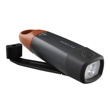 FORCLAZ - Rechargeable Torchlight And External Battery - 210 Lumen - Dynamo 900 Pwb, Brown