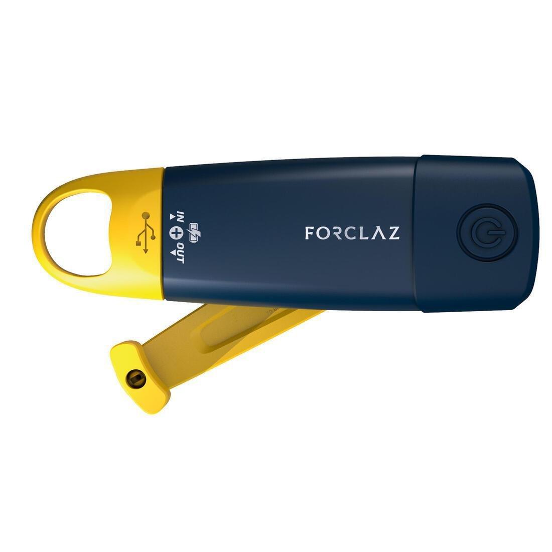 FORCLAZ - Rechargeable Torchlight And External Battery - 210 Lumen - Dynamo 900 Pwb, Brown
