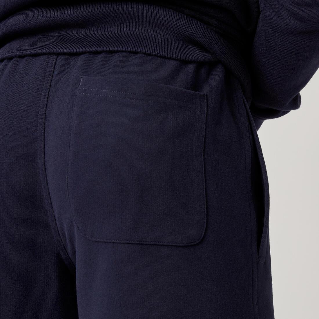 Mens Fitness Jogging Bottoms 500 Essentials, Black, No Color, large image number 14