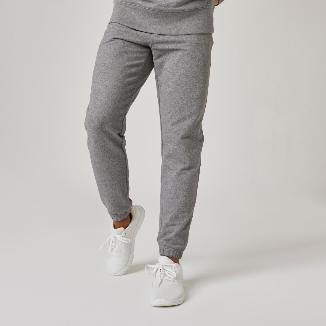 Mens Fitness Jogging Bottoms 500 Essentials, Blue, , large image number 2
