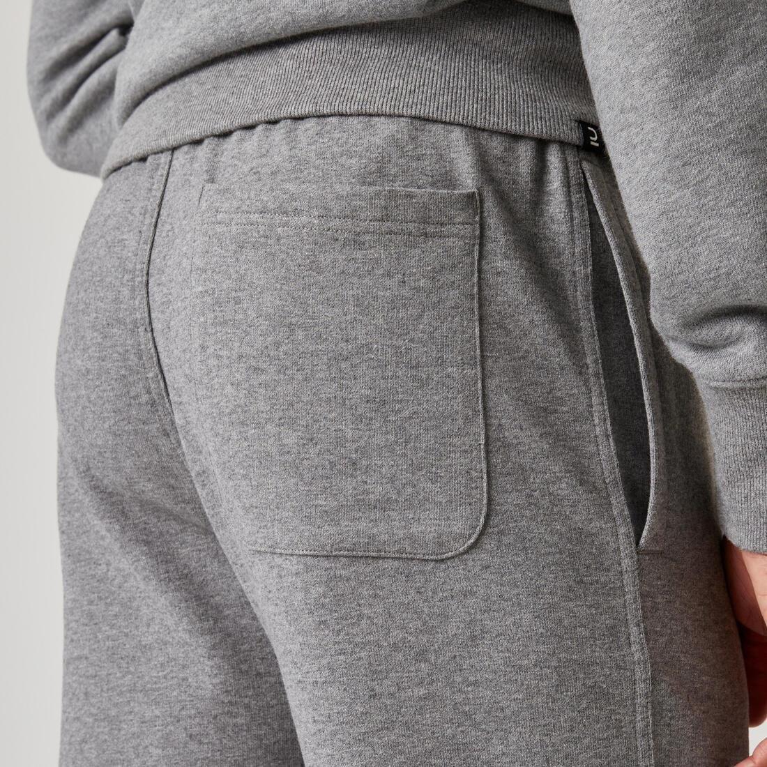 Mens Fitness Jogging Bottoms 500 Essentials, Blue, , large image number 8