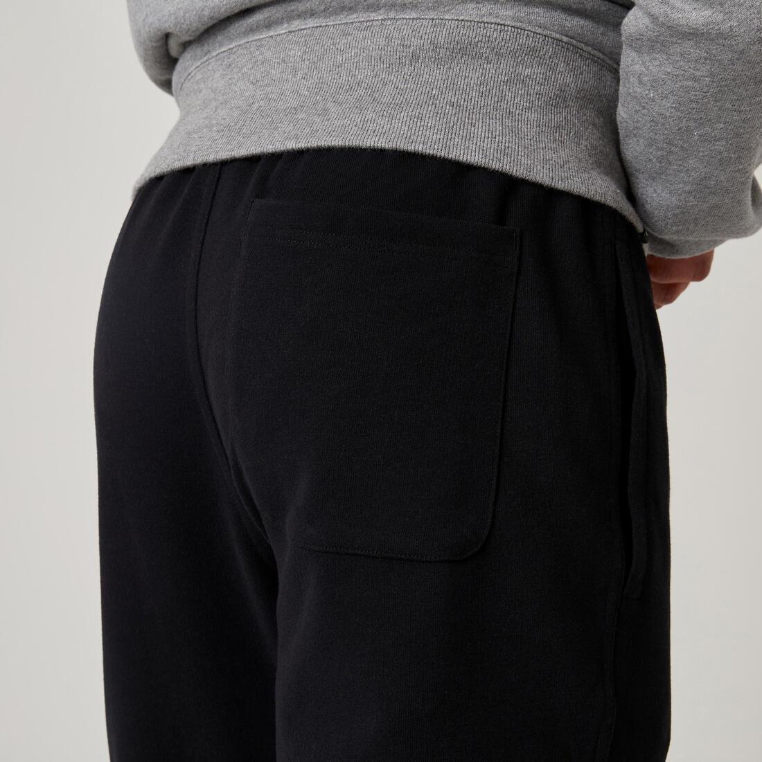 Mens Slim-Fit Fitness Jogging Bottoms 500, Black, , large image number 14