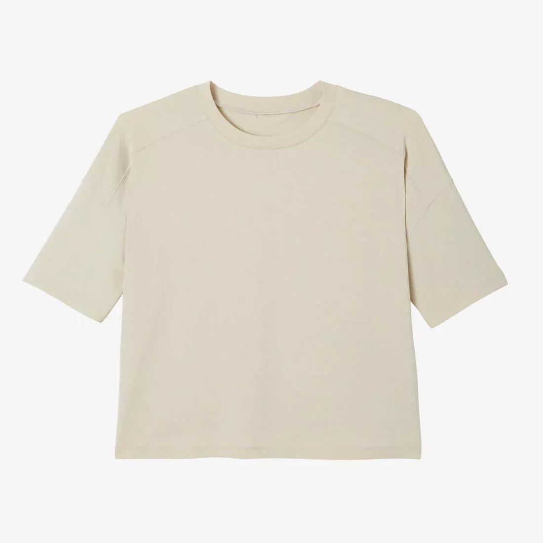 Womens Loose-Fit Fitness T-Shirt 520, Green, No Color, large image number 10