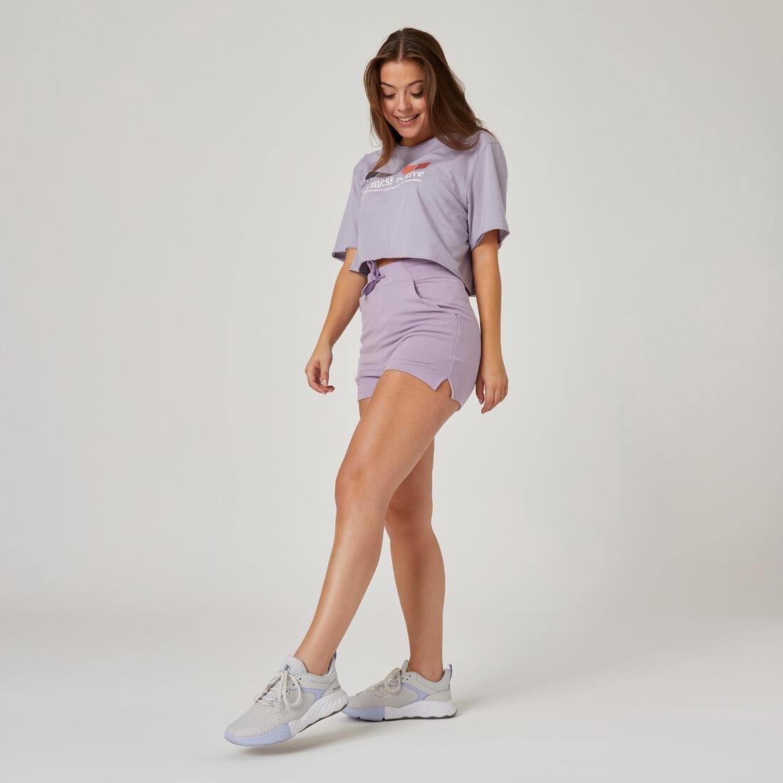 Women Fitness Shorts - 520, Purple, , large image number 8