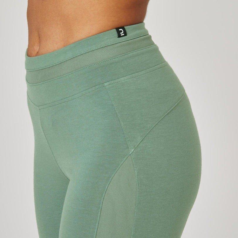 Women  Slim-Fit Pilates And Gentle Gym Sport Leggings - 520 Print, Green, No Color, large image number 3