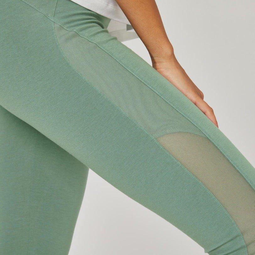 Women  Slim-Fit Pilates And Gentle Gym Sport Leggings - 520 Print, Green, No Color, large image number 4