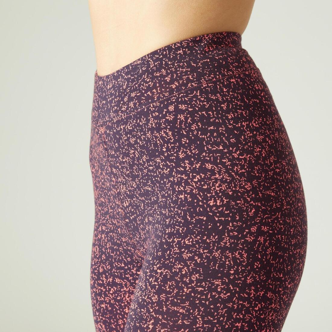 Womens Slim Fitness Leggings Fit+ 500 Print, Green, No Color, large image number 10