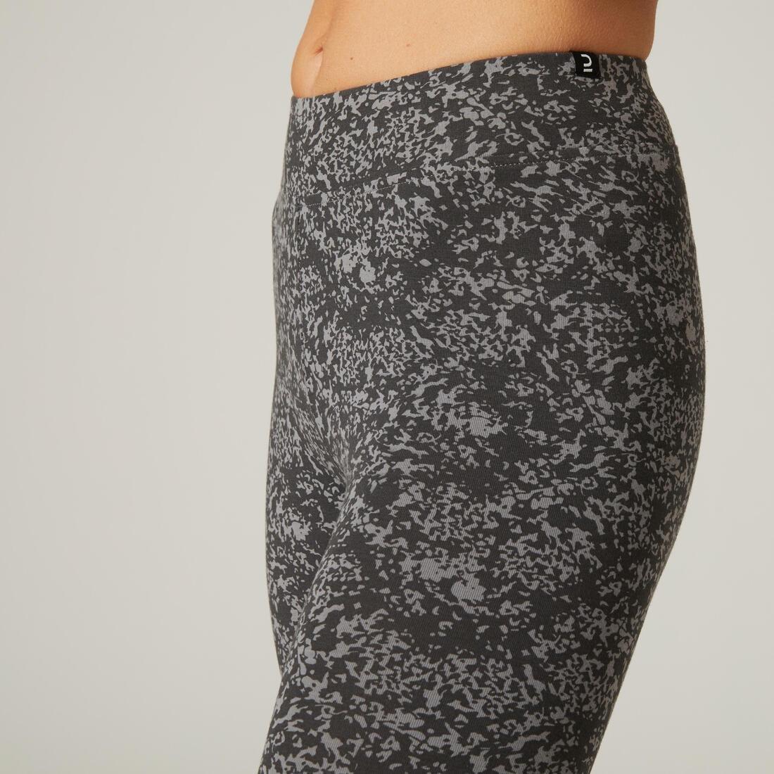 Womens Slim Fitness Leggings Fit+ 500 Print, Green, No Color, large image number 11