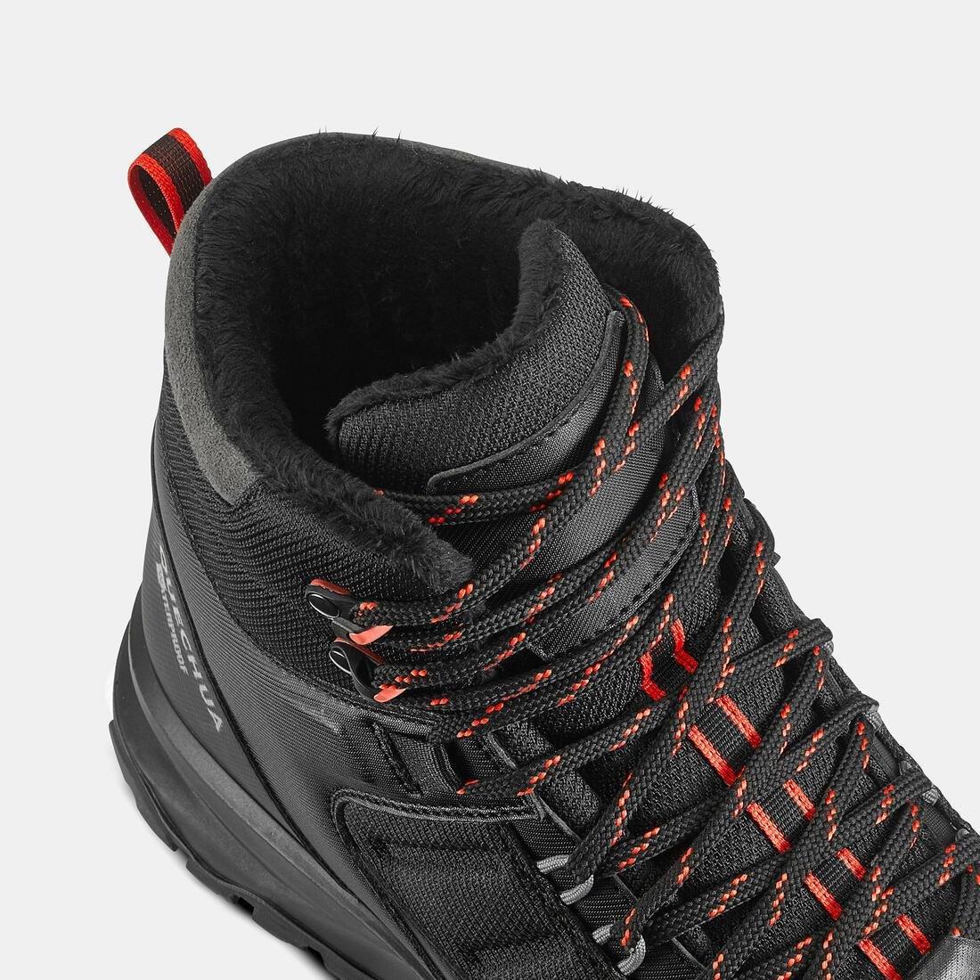 Men Warm And Waterproof Hiking Boots - MH500 Mid, Black, No Color, large image number 5