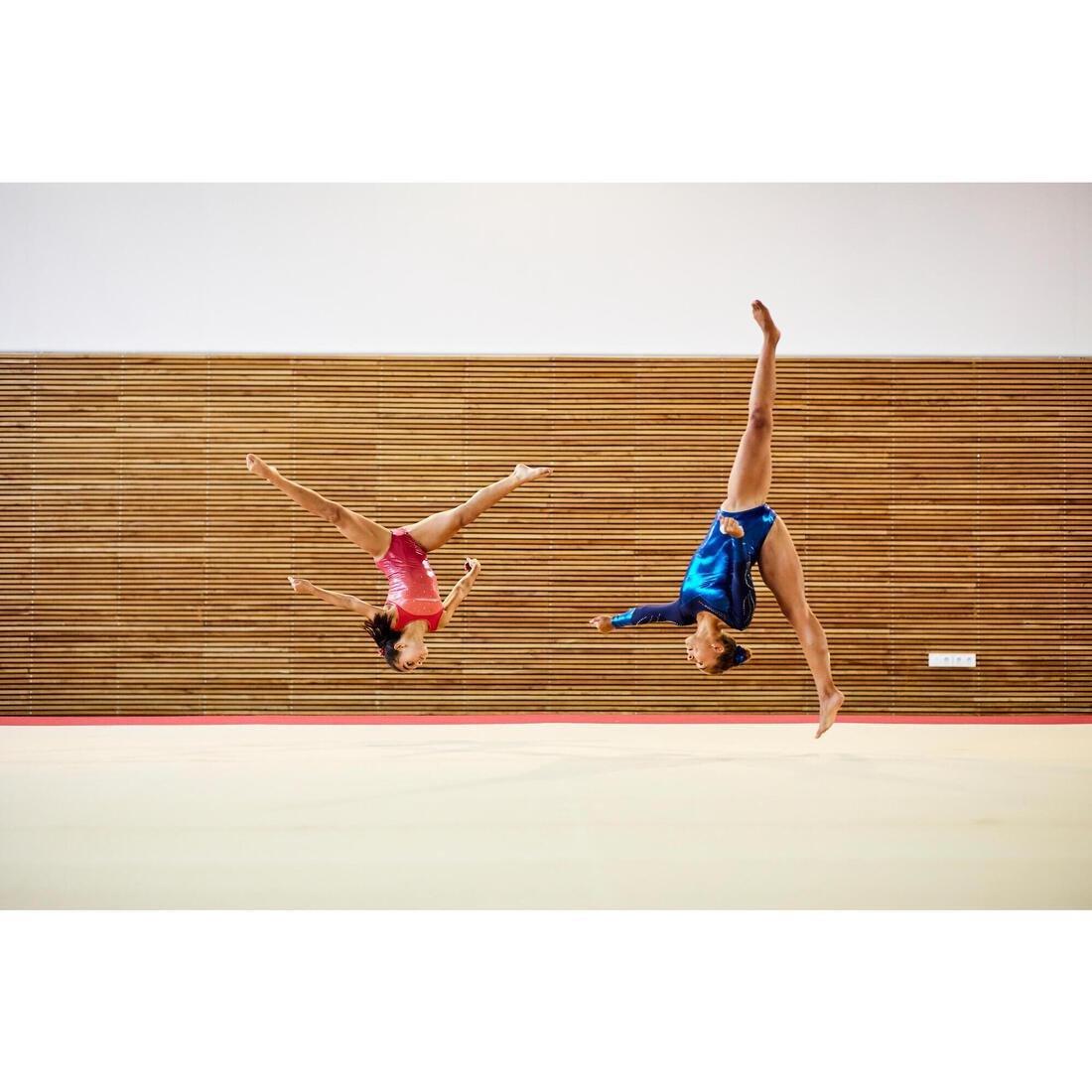 DOMYOS - Womens Artistic Gymnastics Sleeveless Leotard, Pink