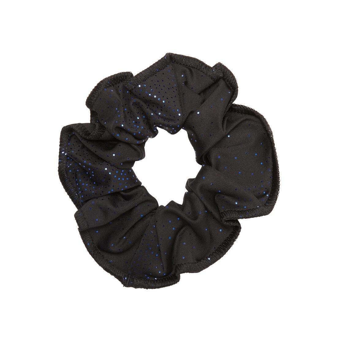 Womens Artistic Gymnastics Scrunchie Glitter, Black, , medium