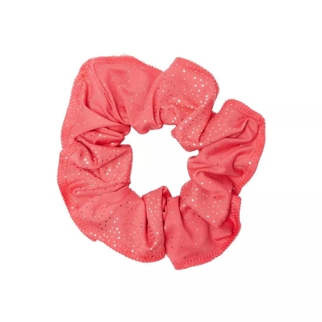 Womens Artistic Gymnastics Scrunchie Glitter, Pink, , medium