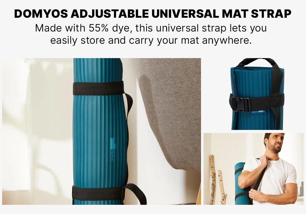Fitness Adjustable Universal Mat Strap, Black, No Color, large image number 11