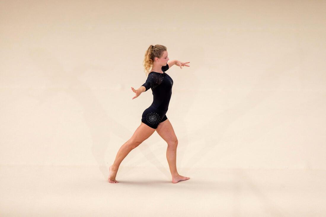 Kids Girls Gym Shorts - 900, Black, No Color, large image number 10