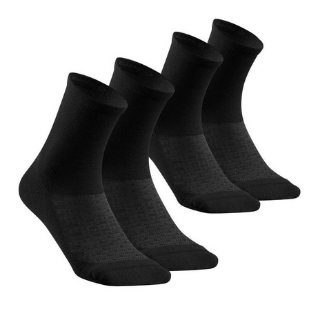 QUECHUA - Hiking Socks - 100 High - Set Of 2, Black
