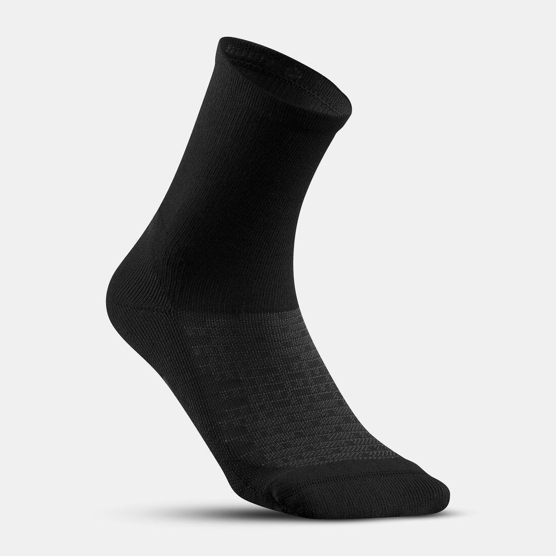 QUECHUA - Hiking Socks - 100 High - Set Of 2, Black