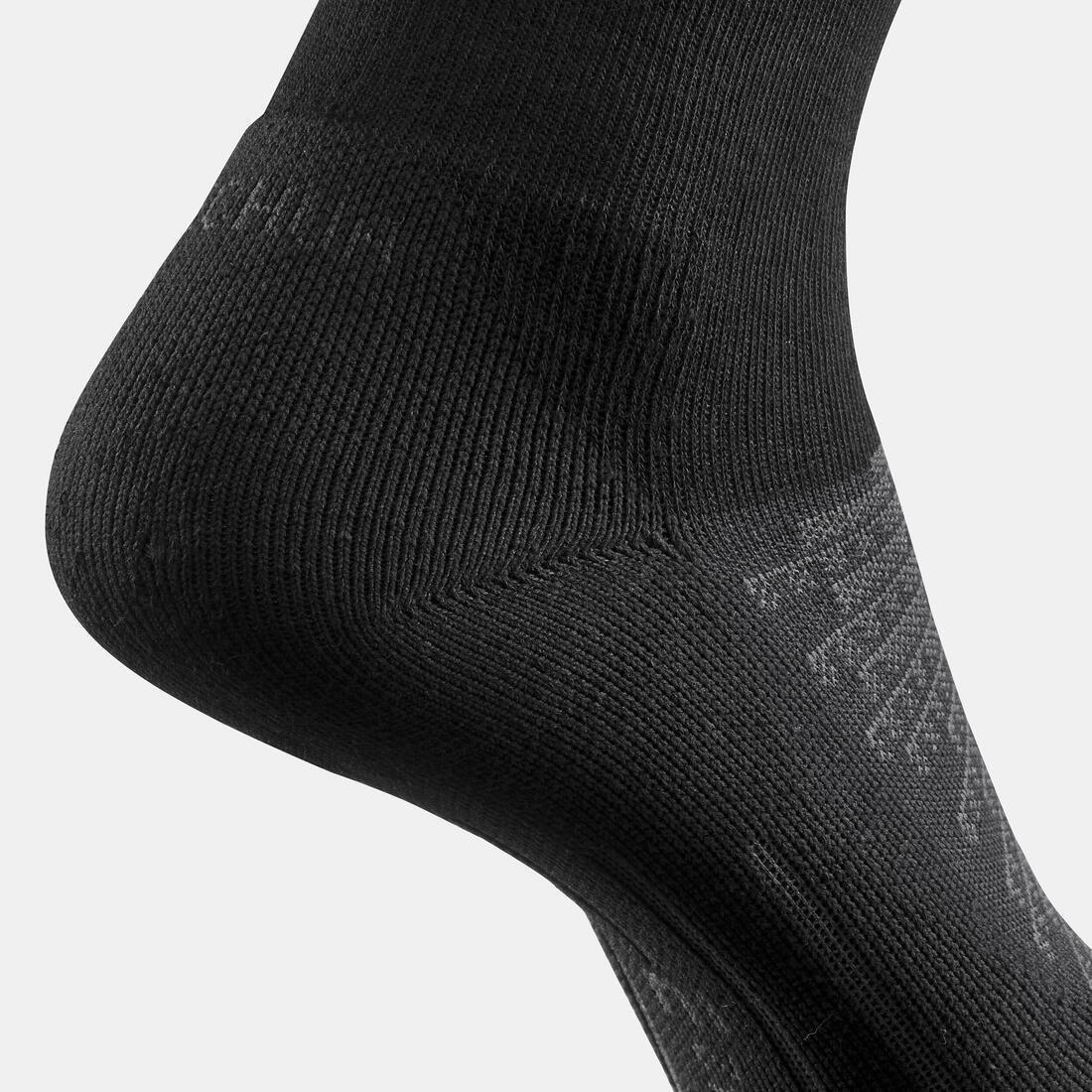 QUECHUA - Hiking Socks - 100 High - Set Of 2, Black