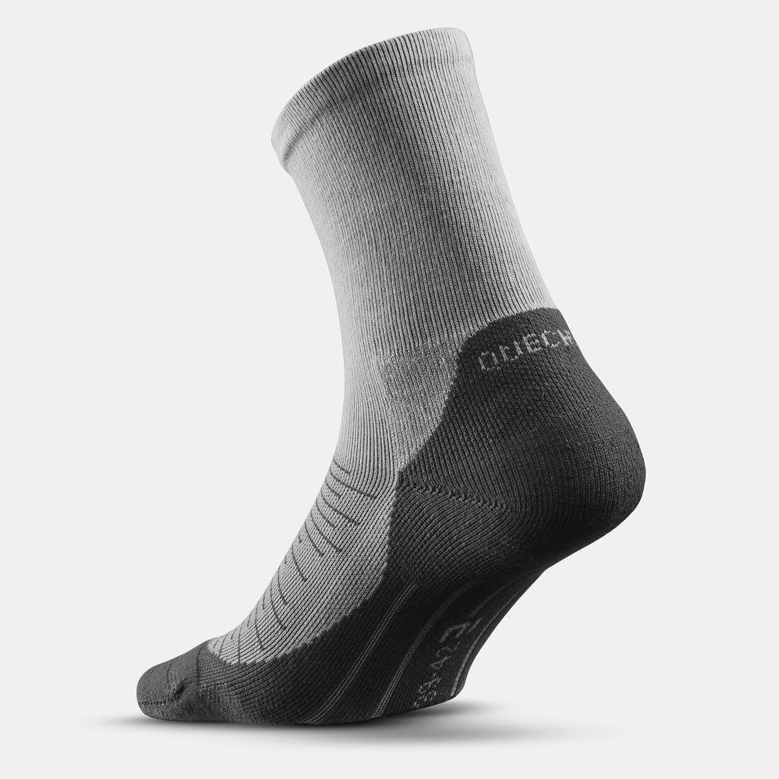 QUECHUA - Hiking Socks - 100 High - Set Of 2, Black