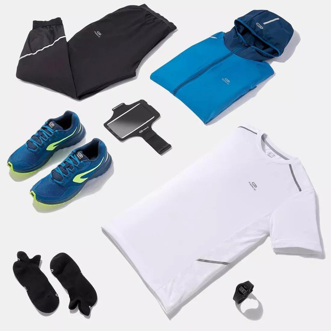 Men Running Breathable T-Shirt - Kiprun 100 Dry, Blue, No Color, large image number 5