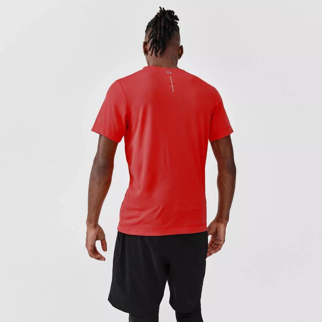 Men Running Breathable T-Shirt - Kiprun 100 Dry, Blue, No Color, large image number 8