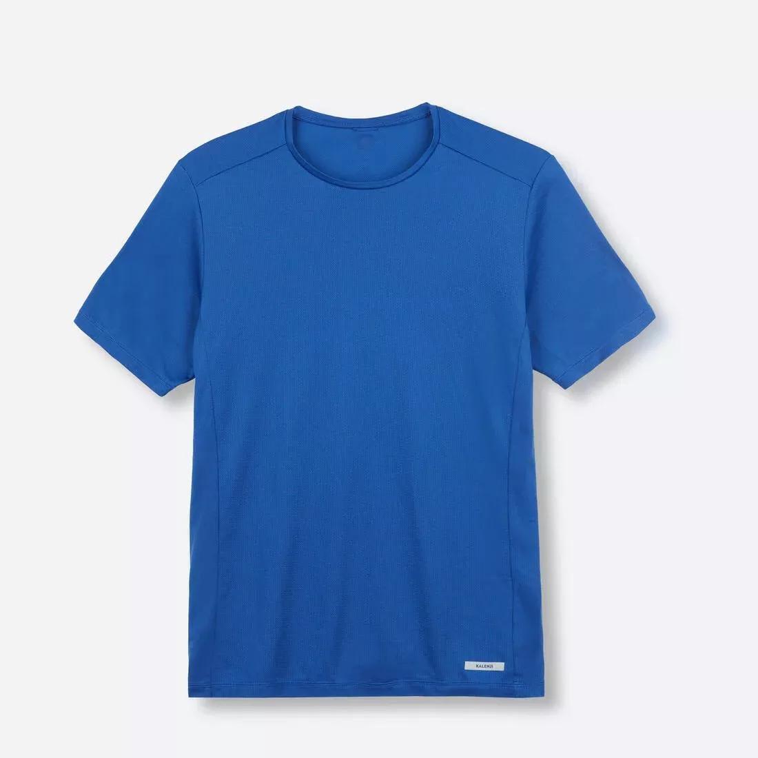 Men Running Breathable T-Shirt - Kiprun 100 Dry, Blue, No Color, large image number 10