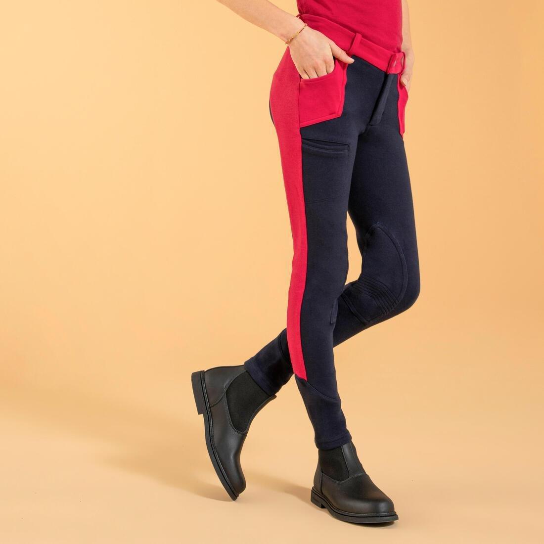 Kids Horse Riding Jodhpurs - 120, Blue, , large image number 9