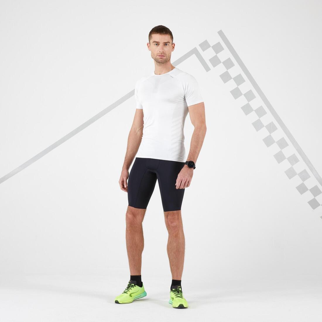 Men Running Breathable T-Shirt, White, , large image number 1