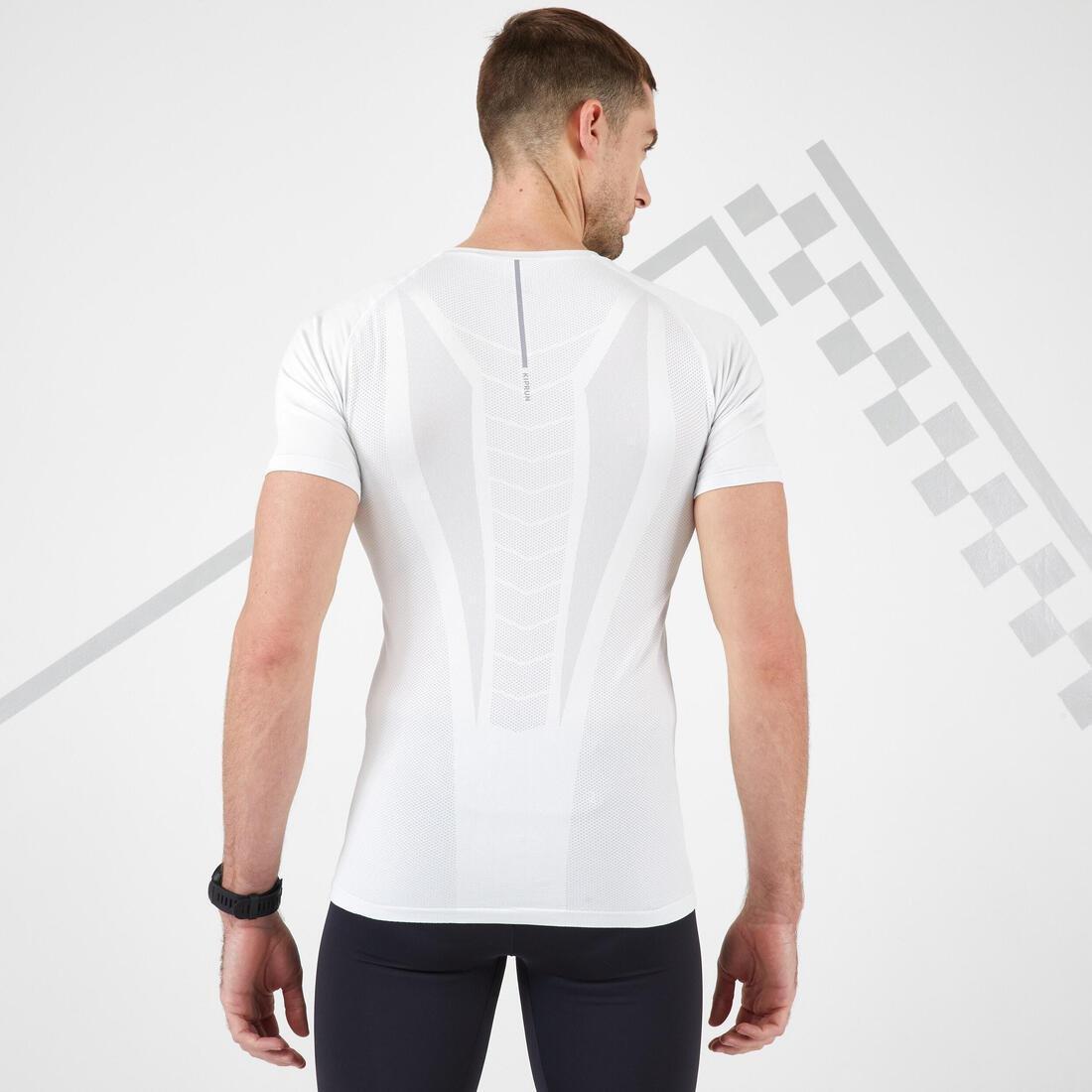 Men Running Breathable T-Shirt, White, No Color, medium