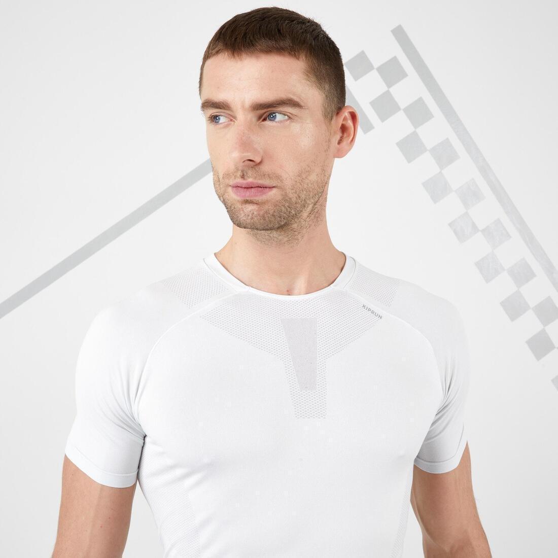 Men Running Breathable T-Shirt, White, , large image number 4