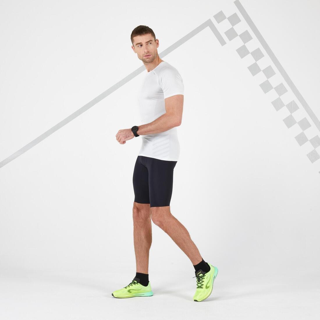 Men Running Breathable T-Shirt, White, , large image number 8