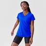 KALENJI - Womens Short-Sleeved Breathable Running T-Shirt - Dry, Navy