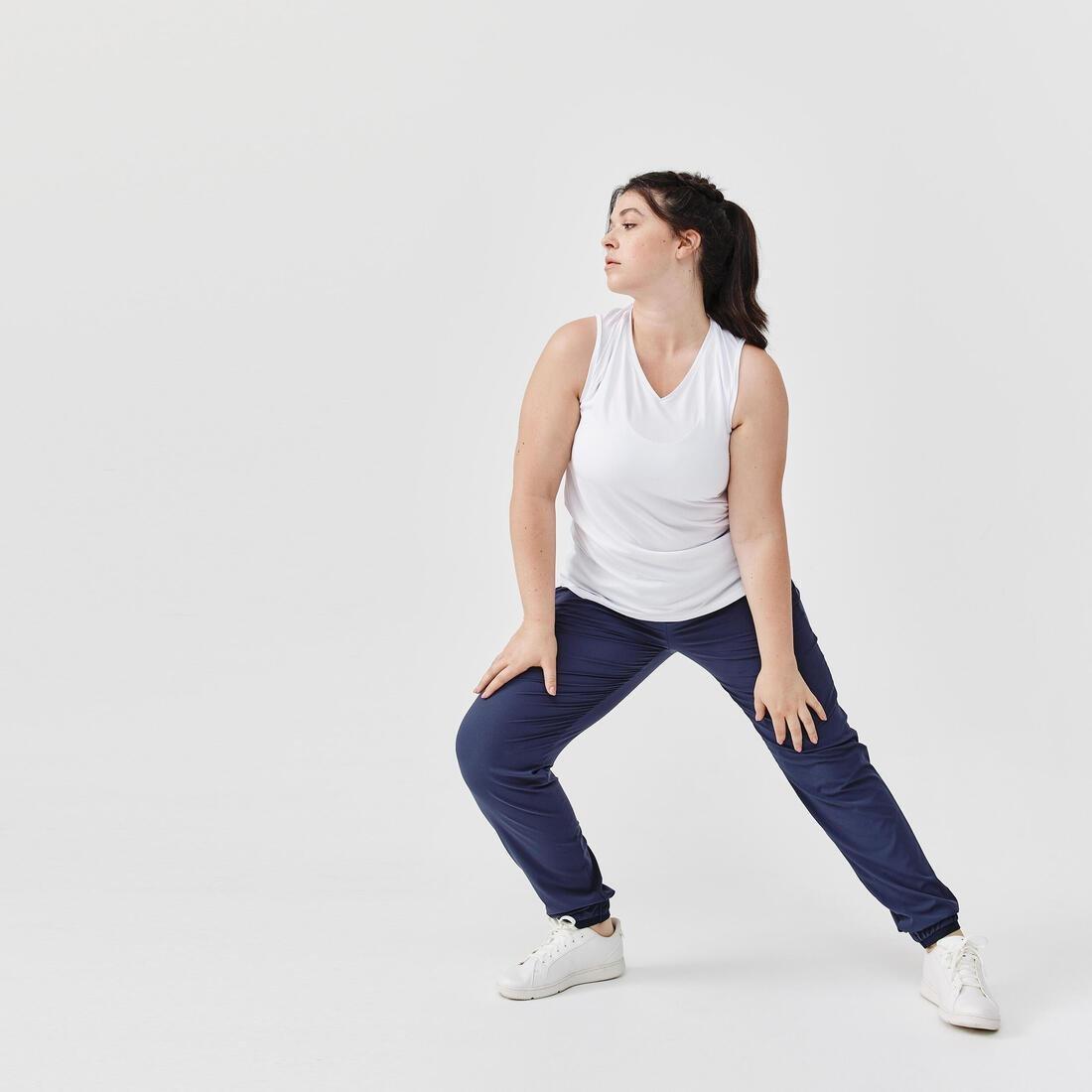 Womens Breathable Running Tank Top - Dry, Blue, No Color, large image number 2