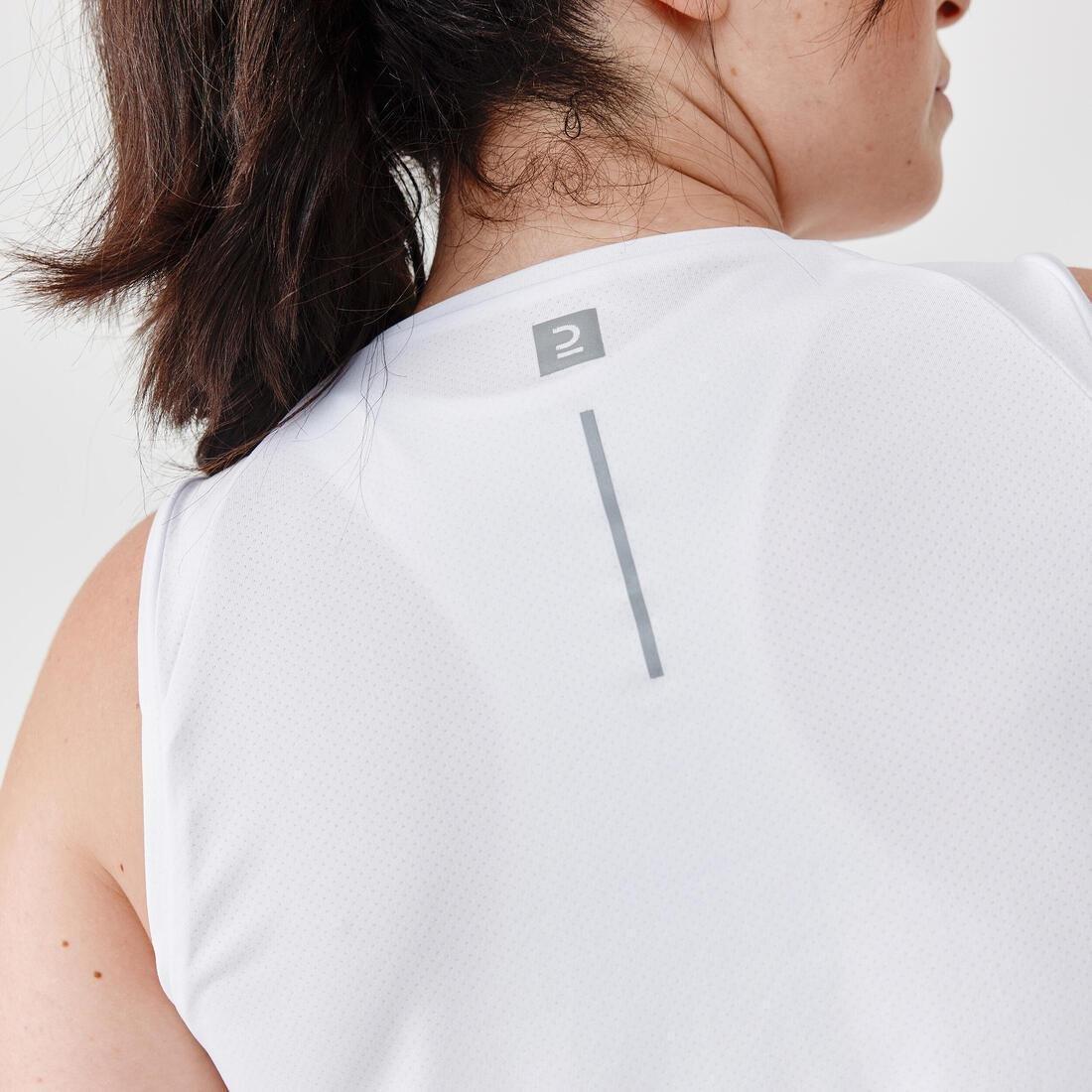 Womens Breathable Running Tank Top - Dry, Blue, No Color, large image number 5