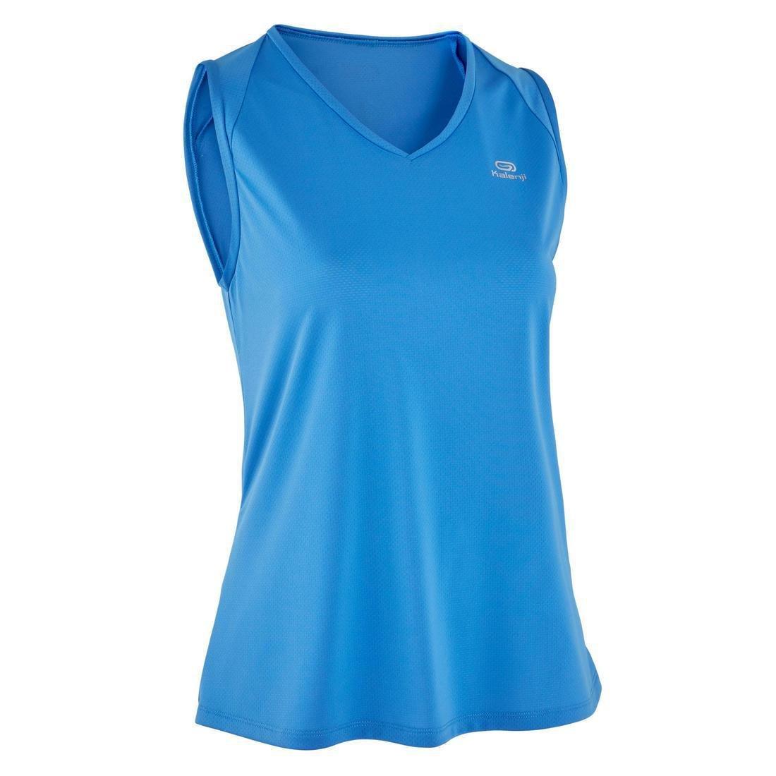 Womens Breathable Running Tank Top - Dry, Blue, No Color, large image number 11