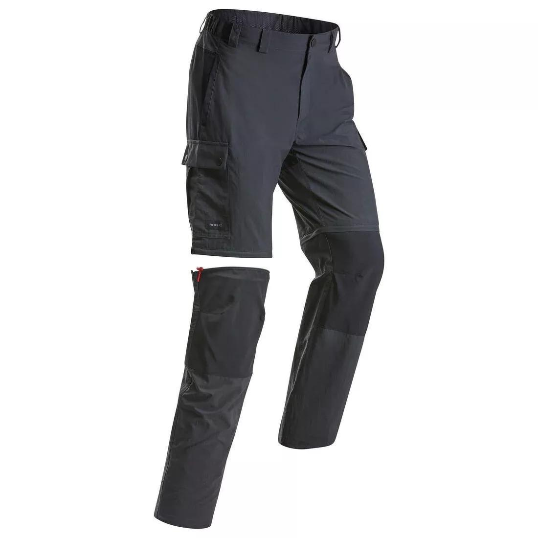 Mens Modular And Durable Mountain Trekking Trousers - Mt100, Grey, , large image number 0