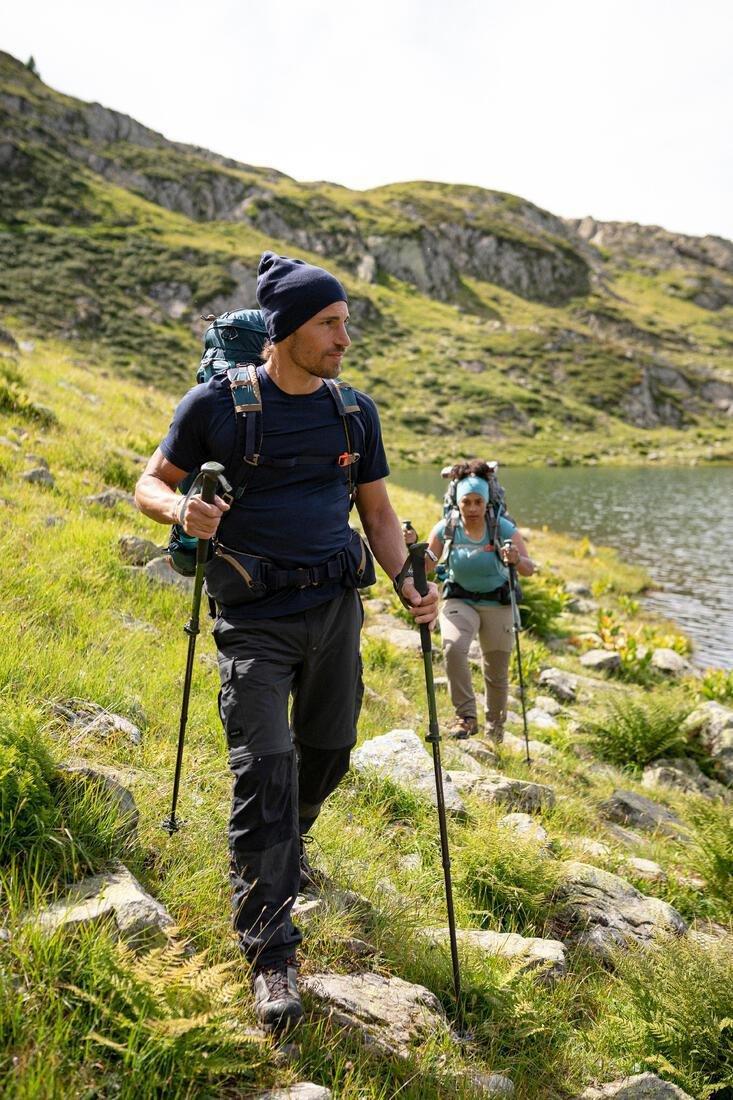 Mens Modular And Durable Mountain Trekking Trousers - Mt100, Grey, No Color, large image number 7