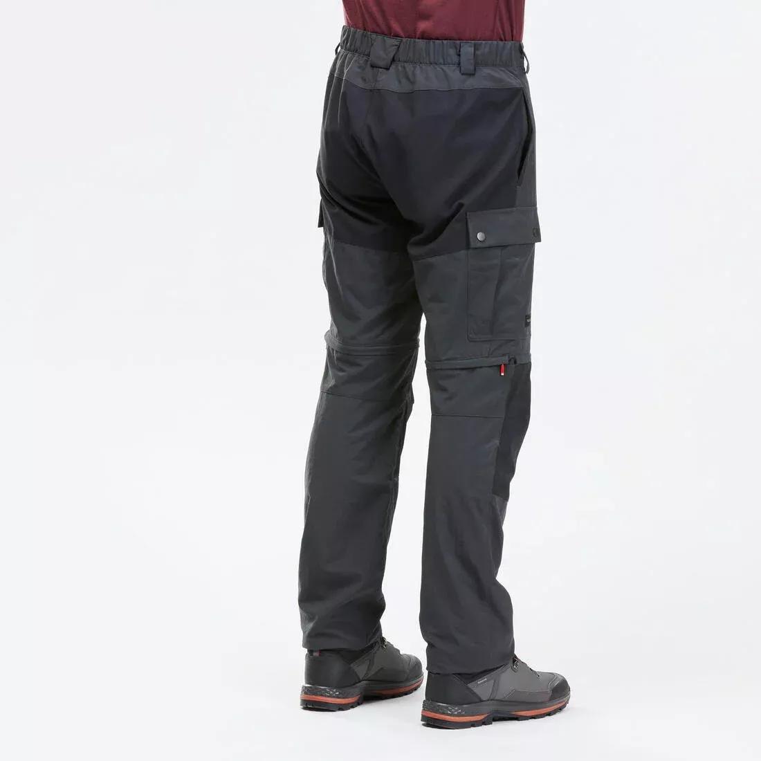 Mens Modular And Durable Mountain Trekking Trousers - Mt100, Grey, , large image number 11